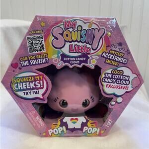 WowWee My Squishy Little Cotton Candy Cloud “Coco” Gift Set, NEW Sealed